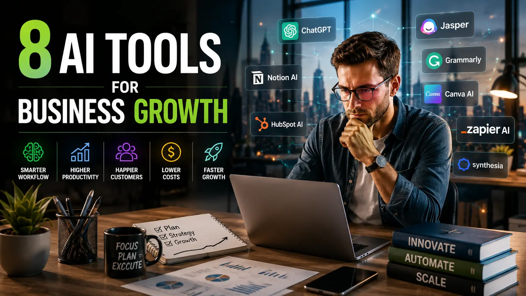 8 AI Tools for Business Growth USA