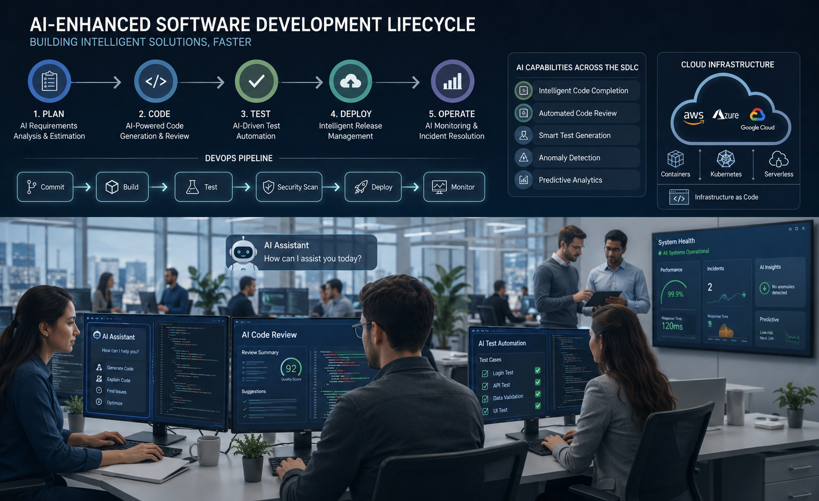 AI-powered DevOps automation and cloud deployment infrastructure