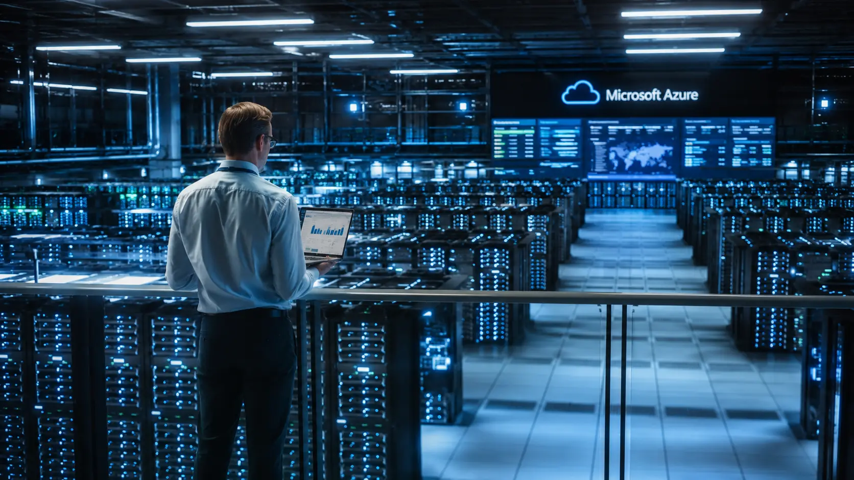 Enterprise cloud infrastructure supporting AI and business applications