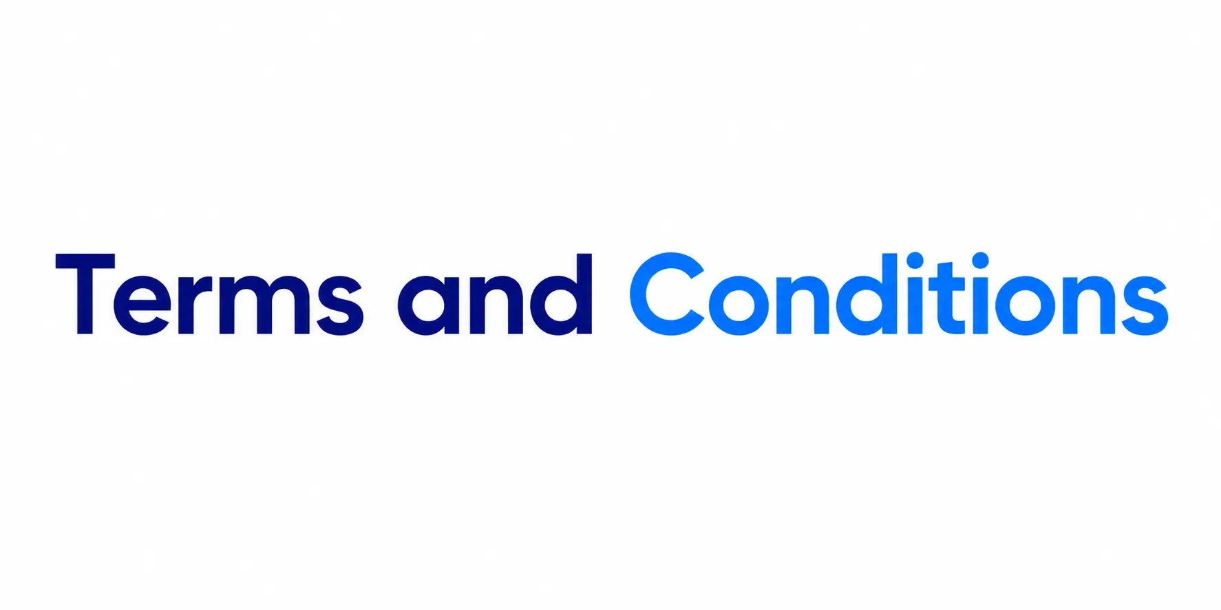 Terms and Conditions