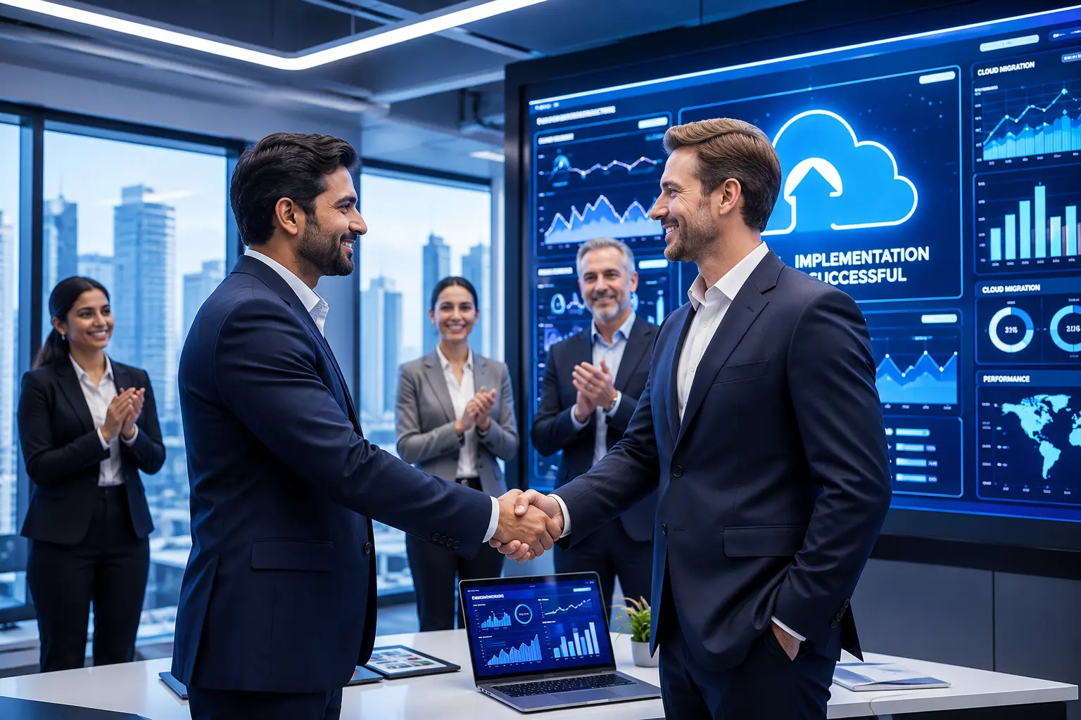 Software engineers developing enterprise software solutions at ScienceSoft USA Corporation