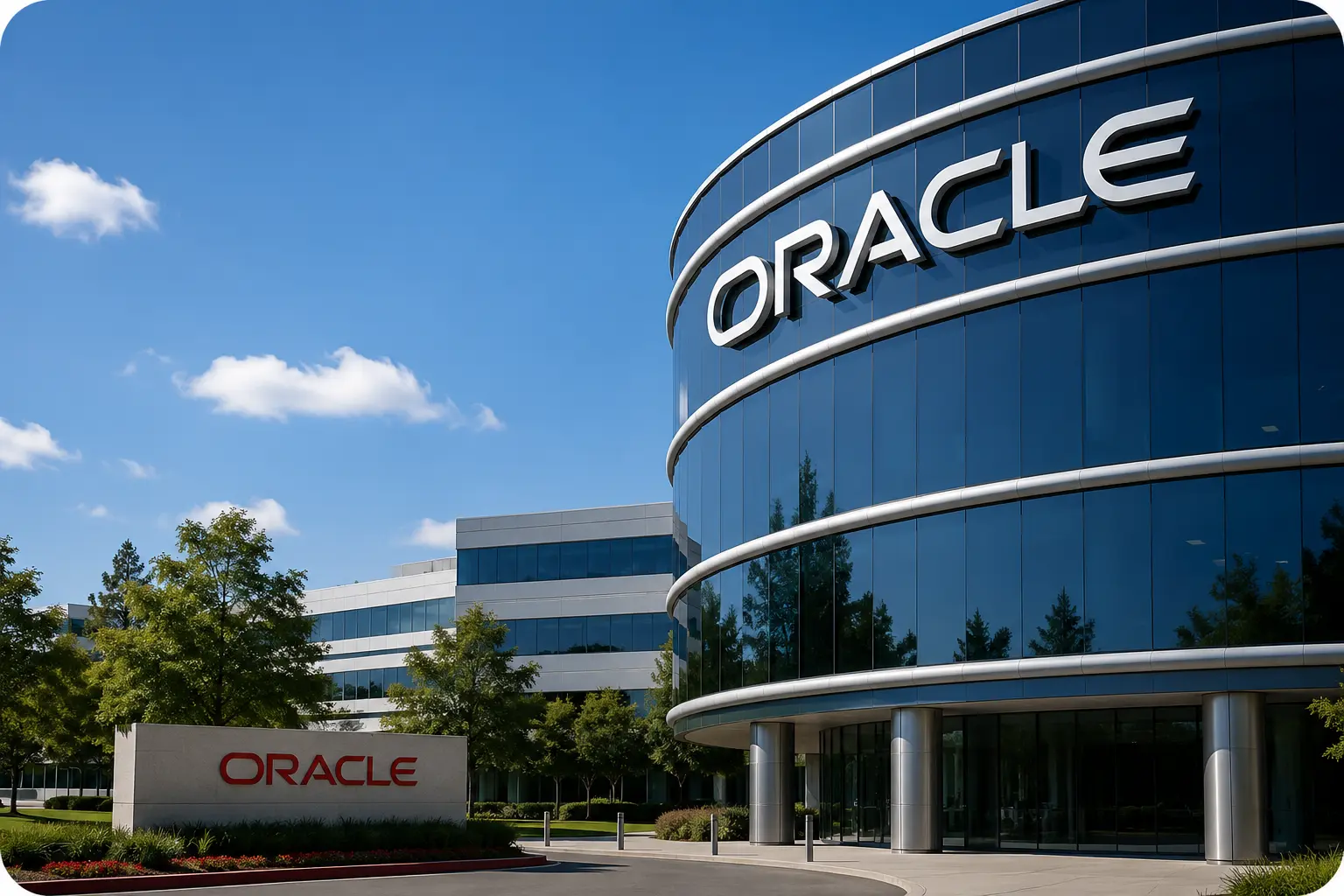 Oracle enterprise technology ecosystem featuring cloud infrastructure, AI, database solutions, ERP software, and secure business applications driving digital transformation for modern organizations.