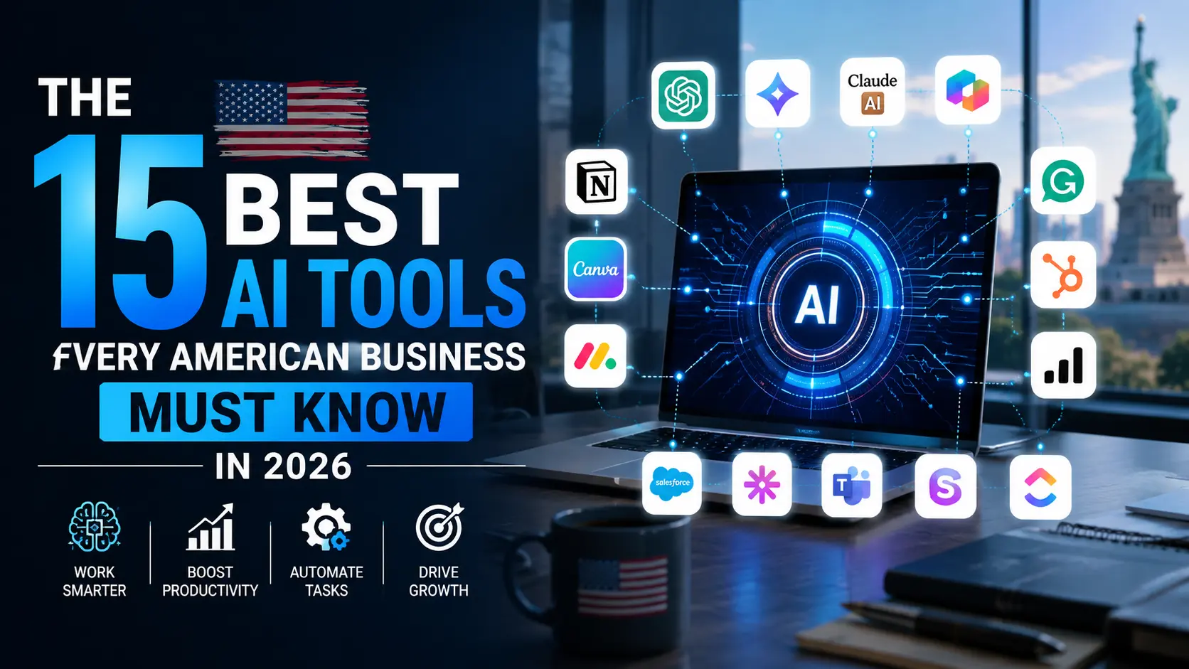 15 best AI tools for American businesses in 2026